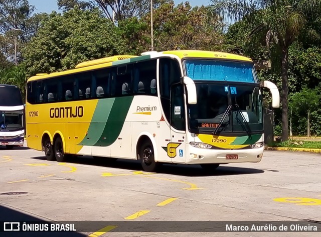 Empresa Gontijo de Transportes 17290 na cidade de São Paulo, São Paulo, Brasil, por Marco Aurélio de Oliveira. ID da foto: 10991725.