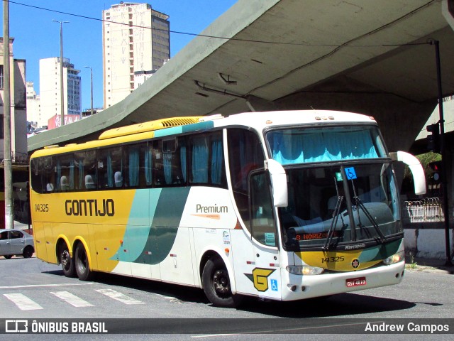 Empresa Gontijo de Transportes 14325 na cidade de Belo Horizonte, Minas Gerais, Brasil, por Andrew Campos. ID da foto: 10992361.