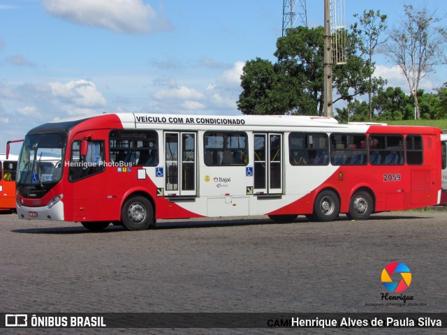 Itajaí Transportes Coletivos 2059 na cidade de Campinas, São Paulo, Brasil, por Henrique Alves de Paula Silva. ID da foto: 10993775.