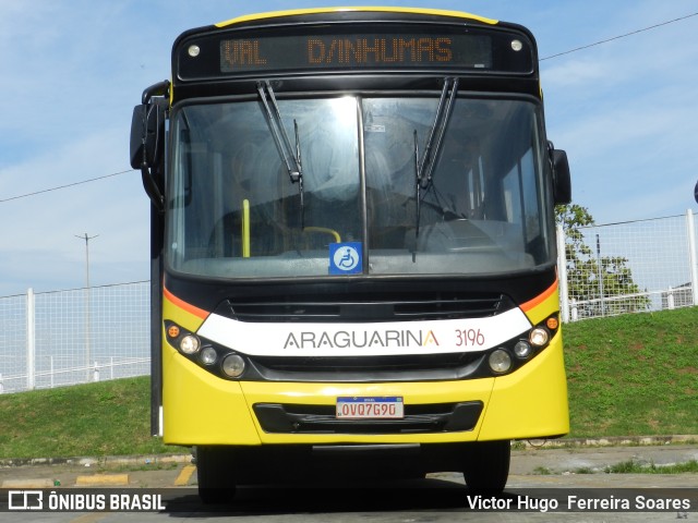 Viação Araguarina 3196 na cidade de Goiânia, Goiás, Brasil, por Victor Hugo  Ferreira Soares. ID da foto: 10993469.