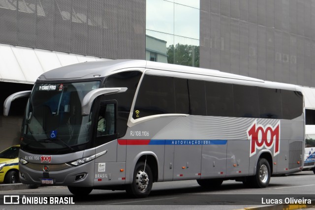 Auto Viação 1001 RJ 108.1106 na cidade de Rio de Janeiro, Rio de Janeiro, Brasil, por Lucas Oliveira. ID da foto: 10993454.