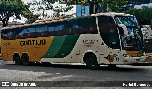 Empresa Gontijo de Transportes 14030 na cidade de Belo Horizonte, Minas Gerais, Brasil, por Hariel Bernades. Número da foto: #10993956.