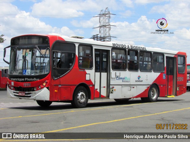 Expresso CampiBus 2221 na cidade de Campinas, São Paulo, Brasil, por Henrique Alves de Paula Silva. ID da foto: 10993782.