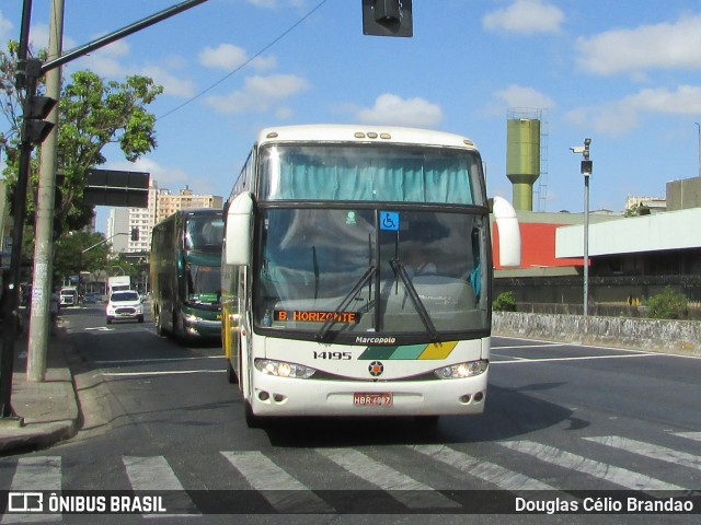 Empresa Gontijo de Transportes 14195 na cidade de Belo Horizonte, Minas Gerais, Brasil, por Douglas Célio Brandao. ID da foto: 10994196.