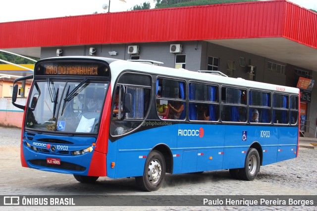 Viação Riodoce 10903 na cidade de Manhuaçu, Minas Gerais, Brasil, por Paulo Henrique Pereira Borges. Número da foto: #10994584.