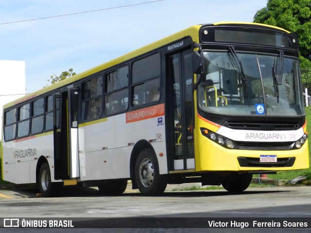 Viação Araguarina 3196 na cidade de Goiânia, Goiás, Brasil, por Victor Hugo  Ferreira Soares. ID da foto: 10993485.