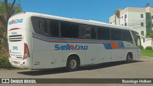 VUSC - Viação União Santa Cruz 2990 na cidade de Santa Maria, Rio Grande do Sul, Brasil, por Busologo Holken. ID da foto: 10992800.