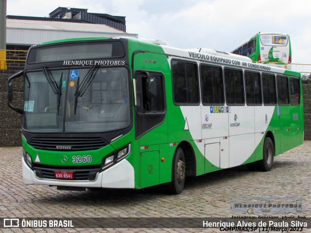 VB Transportes e Turismo 3260 na cidade de Campinas, São Paulo, Brasil, por Henrique Alves de Paula Silva. ID da foto: 10993812.