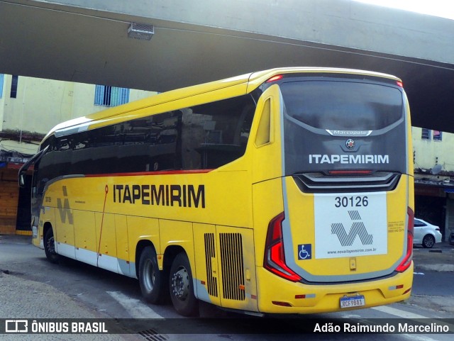 Viação Nova Itapemirim 30126 na cidade de Belo Horizonte, Minas Gerais, Brasil, por Adão Raimundo Marcelino. ID da foto: 10994850.