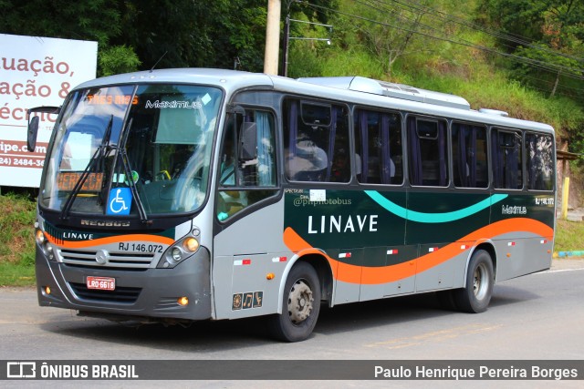 Linave Transportes RJ 146.072 na cidade de Paty do Alferes, Rio de Janeiro, Brasil, por Paulo Henrique Pereira Borges. ID da foto: 10994545.