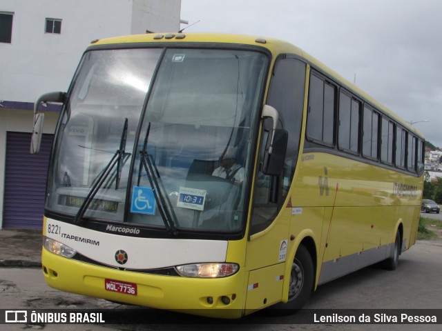 Viação Itapemirim 8221 na cidade de Caruaru, Pernambuco, Brasil, por Lenilson da Silva Pessoa. ID da foto: 10994312.