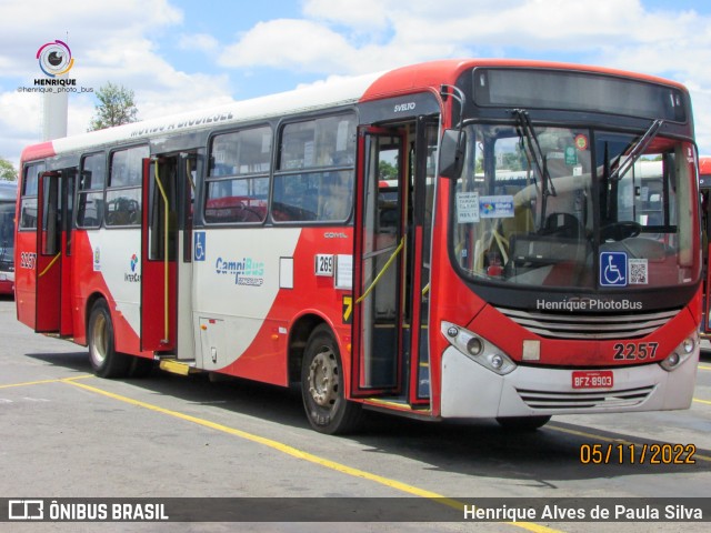 Expresso CampiBus 2257 na cidade de Campinas, São Paulo, Brasil, por Henrique Alves de Paula Silva. Número da foto: #10993779.