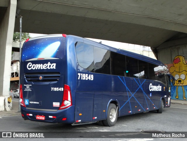 Viação Cometa 719549 na cidade de Belo Horizonte, Minas Gerais, Brasil, por Matheus Rocha. ID da foto: 10920812.