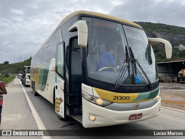 Empresa Gontijo de Transportes 21300 na cidade de Timóteo, Minas Gerais, Brasil, por Lucas Marcos. ID da foto: 10919128.