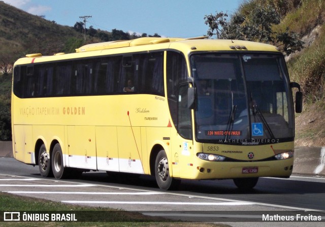 Viação Itapemirim 5853 na cidade de Barra Mansa, Rio de Janeiro, Brasil, por Matheus Freitas. Número da foto: #10920544.