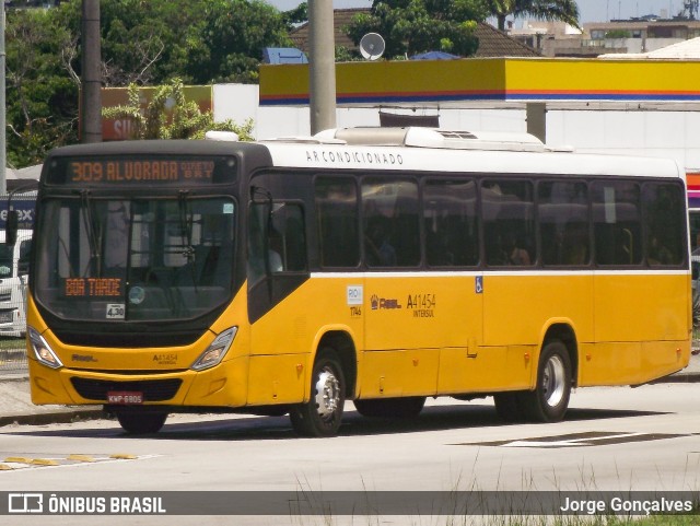 Real Auto Ônibus A41454 na cidade de Rio de Janeiro, Rio de Janeiro, Brasil, por Jorge Gonçalves. Número da foto: #10919347.