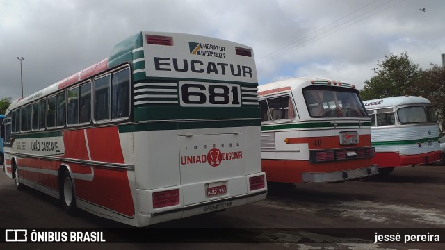 Eucatur - Empresa União Cascavel de Transportes e Turismo 681 na cidade de Cascavel, Paraná, Brasil, por jessé pereira. ID da foto: 10996455.