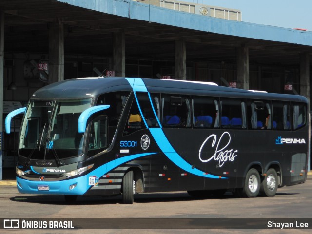 Empresa de Ônibus Nossa Senhora da Penha 53001 na cidade de Porto Alegre, Rio Grande do Sul, Brasil, por Shayan Lee. ID da foto: 10997388.