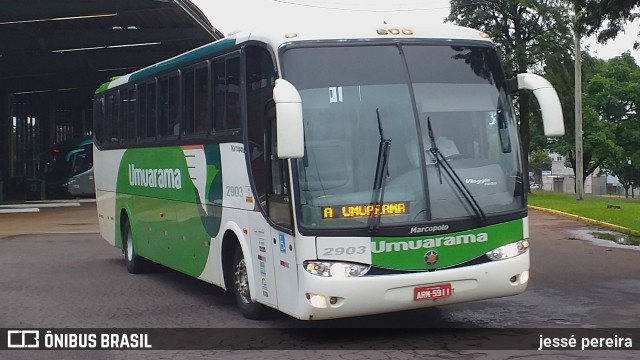 Viação Umuarama 2903 na cidade de Cascavel, Paraná, Brasil, por jessé pereira. ID da foto: 10996431.