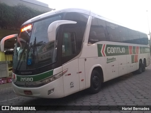 Empresa Gontijo de Transportes 21580 na cidade de Belo Horizonte, Minas Gerais, Brasil, por Hariel Bernades. ID da foto: 10995450.