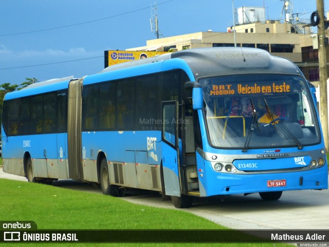 Mobi Rio E13403C na cidade de Rio de Janeiro, Rio de Janeiro, Brasil, por Matheus Adler. ID da foto: 10996638.