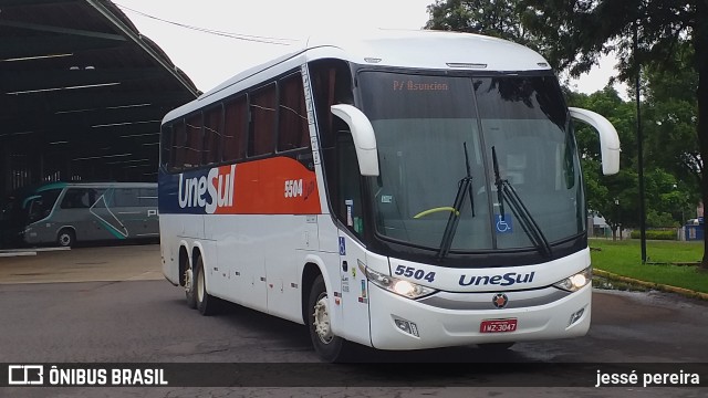 Unesul de Transportes 5504 na cidade de Cascavel, Paraná, Brasil, por jessé pereira. ID da foto: 10996435.