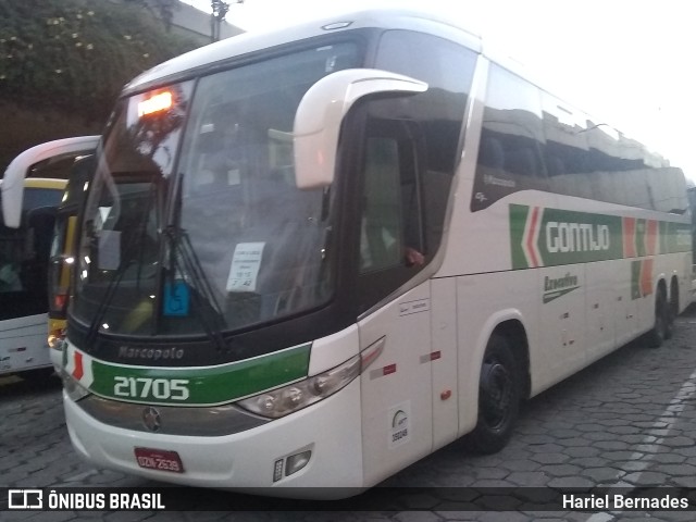 Empresa Gontijo de Transportes 21705 na cidade de Belo Horizonte, Minas Gerais, Brasil, por Hariel Bernades. ID da foto: 10995446.