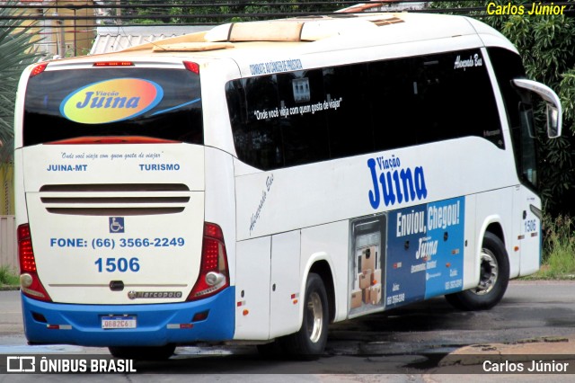 Viação Juína 1506 na cidade de Cuiabá, Mato Grosso, Brasil, por Carlos Júnior. ID da foto: 10998838.