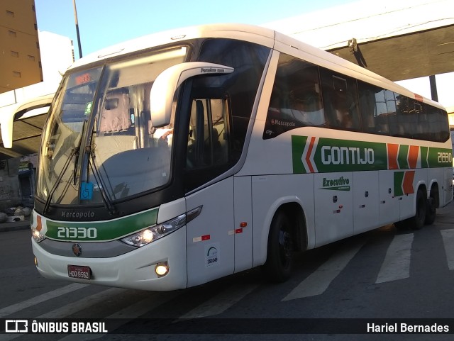 Empresa Gontijo de Transportes 21330 na cidade de Belo Horizonte, Minas Gerais, Brasil, por Hariel Bernades. Número da foto: #10998454.
