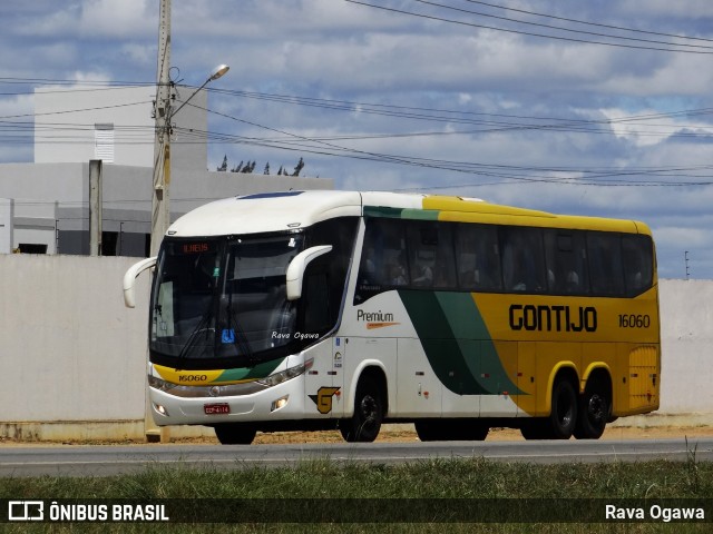 Empresa Gontijo de Transportes 16060 na cidade de Vitória da Conquista, Bahia, Brasil, por Rava Ogawa. ID da foto: 10998182.