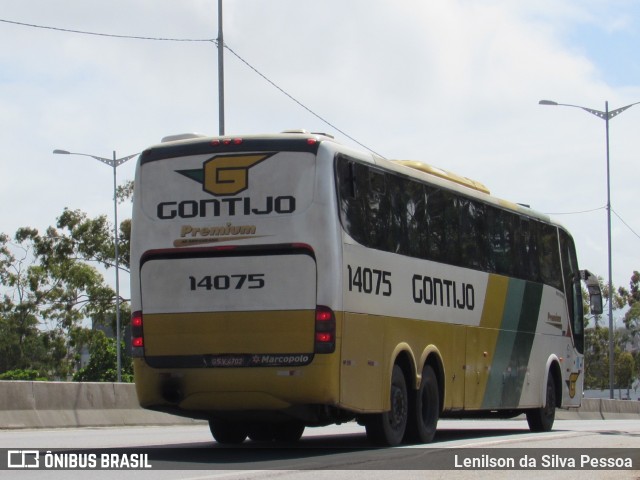 Empresa Gontijo de Transportes 14075 na cidade de Caruaru, Pernambuco, Brasil, por Lenilson da Silva Pessoa. ID da foto: 10998663.