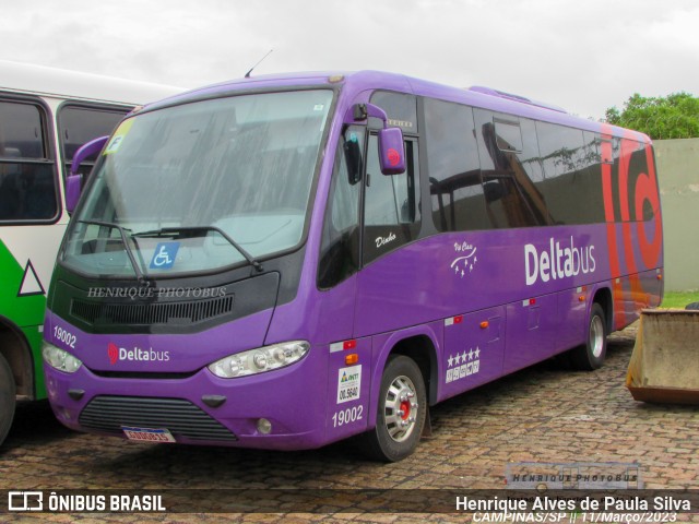 Delta Bus Transportadora Turística 19002 na cidade de Campinas, São Paulo, Brasil, por Henrique Alves de Paula Silva. ID da foto: 10999028.