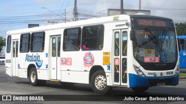 Viação Atalaia Transportes 6539 na cidade de Aracaju, Sergipe, Brasil, por Julio Cesar  Barbosa Martins. Número da foto: #10997591.