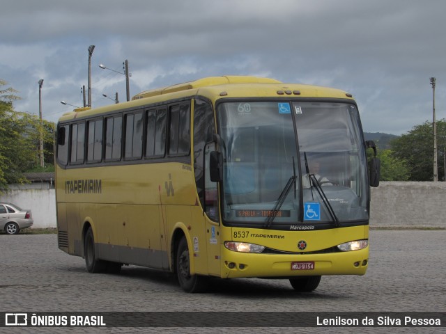 Viação Itapemirim 8537 na cidade de Caruaru, Pernambuco, Brasil, por Lenilson da Silva Pessoa. Número da foto: #10998862.