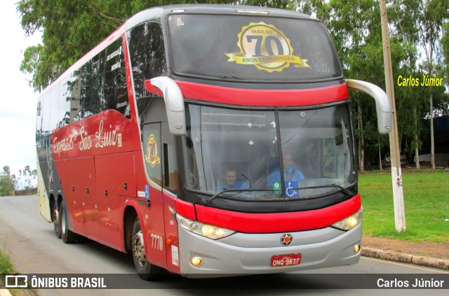 Expresso São Luiz 7770 na cidade de Cuiabá, Mato Grosso, Brasil, por Carlos Júnior. Número da foto: #10998217.