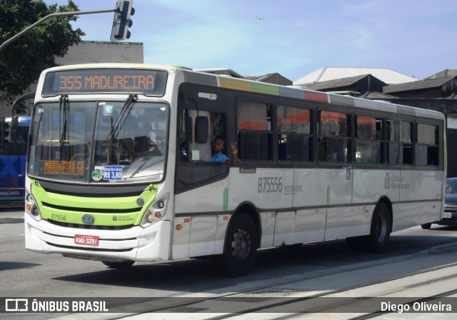 Viação Madureira Candelária B75556 na cidade de Rio de Janeiro, Rio de Janeiro, Brasil, por Diego Oliveira. ID da foto: 10997629.