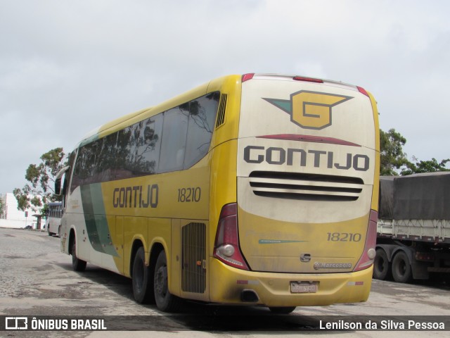 Empresa Gontijo de Transportes 18210 na cidade de Caruaru, Pernambuco, Brasil, por Lenilson da Silva Pessoa. ID da foto: 10998829.