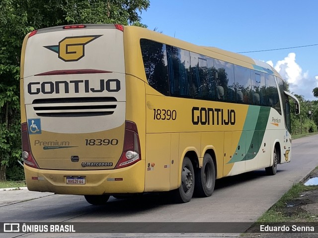 Empresa Gontijo de Transportes 18390 na cidade de Recife, Pernambuco, Brasil, por Eduardo Senna. ID da foto: 10997451.