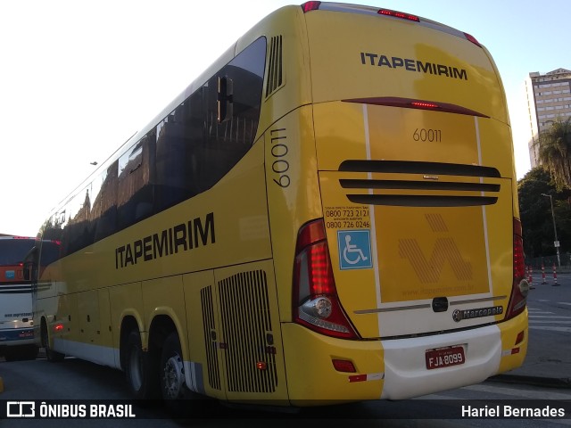 Viação Itapemirim 60011 na cidade de Belo Horizonte, Minas Gerais, Brasil, por Hariel Bernades. Número da foto: #10998446.
