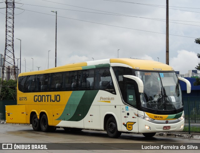 Empresa Gontijo de Transportes 18775 na cidade de São Paulo, São Paulo, Brasil, por Luciano Ferreira da Silva. ID da foto: 10923094.