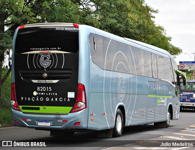 Viação Garcia 82015 na cidade de Campinas, São Paulo, Brasil, por Julio Medeiros. Número da foto: #10921662.