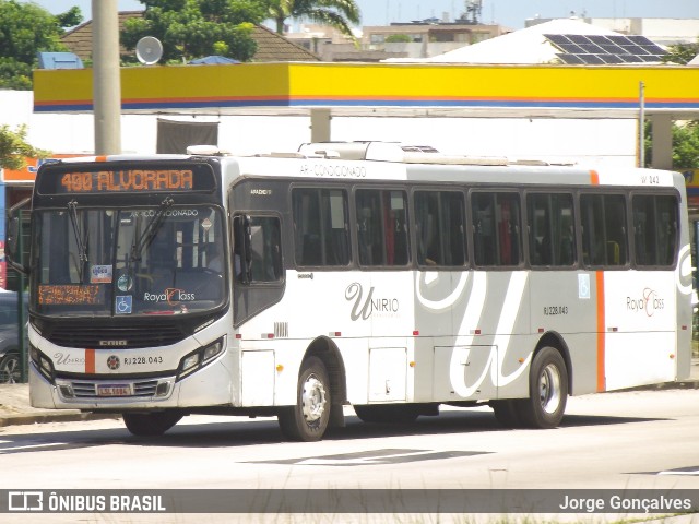 UniRio Transportes RJ 228.043 na cidade de Rio de Janeiro, Rio de Janeiro, Brasil, por Jorge Gonçalves. Número da foto: #10922512.