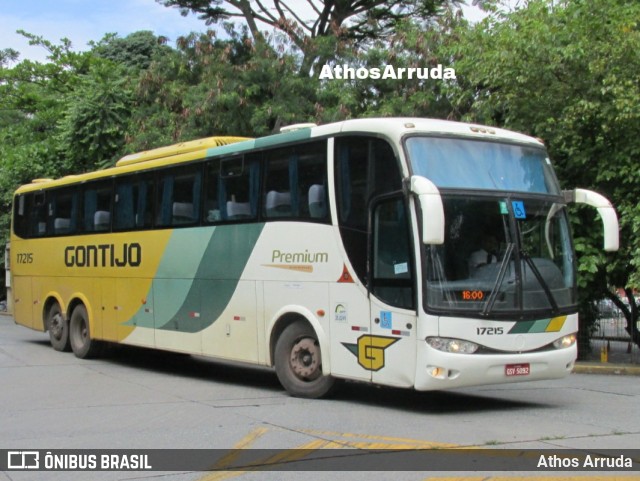 Empresa Gontijo de Transportes 17215 na cidade de São Paulo, São Paulo, Brasil, por Athos Arruda. ID da foto: 10923399.