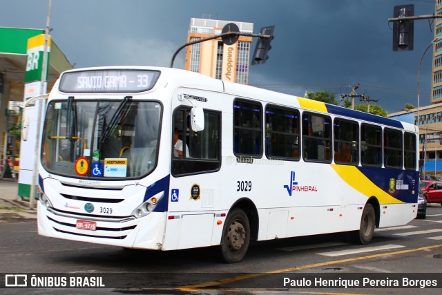 Viação Pinheiral 3029 na cidade de Volta Redonda, Rio de Janeiro, Brasil, por Paulo Henrique Pereira Borges. ID da foto: 10923667.