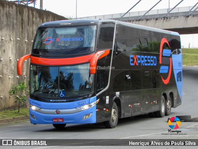 Expresso Transporte e Turismo Ltda. 17221 na cidade de Campinas, São Paulo, Brasil, por Henrique Alves de Paula Silva. ID da foto: 10921657.