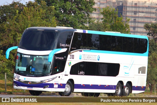 Viação Piracicabana 2700 na cidade de Brasília, Distrito Federal, Brasil, por Paulo Henrique Pereira Borges. Número da foto: #10923547.