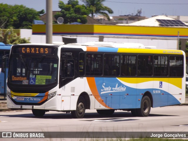 Transportes Santo Antônio RJ 161.114 na cidade de Rio de Janeiro, Rio de Janeiro, Brasil, por Jorge Gonçalves. Número da foto: #10922529.
