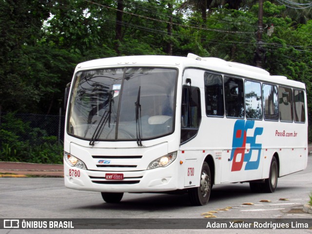 Pass Transporte Rodoviário 8780 na cidade de Cubatão, São Paulo, Brasil, por Adam Xavier Rodrigues Lima. ID da foto: 10922216.