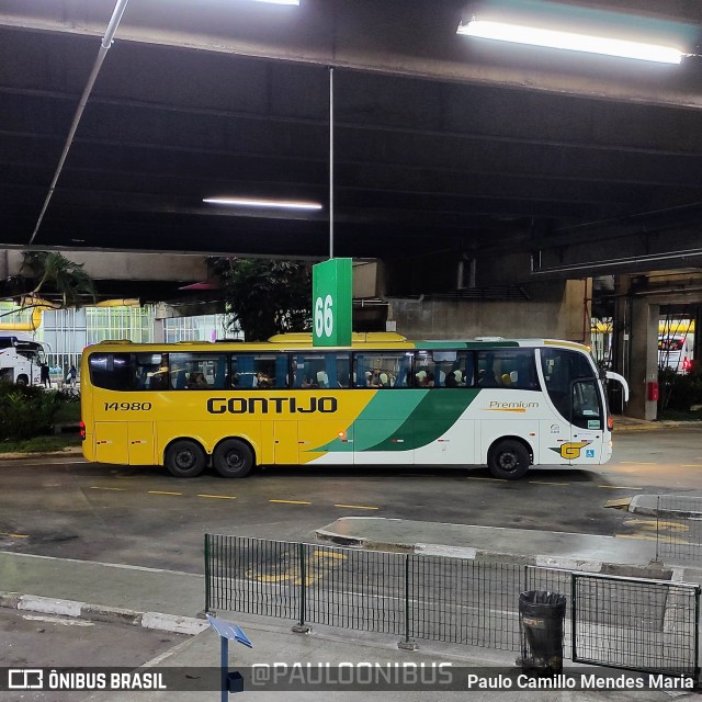 Empresa Gontijo de Transportes 14980 na cidade de São Paulo, São Paulo, Brasil, por Paulo Camillo Mendes Maria. ID da foto: 10923545.