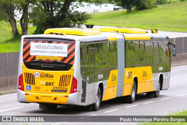 Mobi Rio E902014 na cidade de Barra Mansa, Rio de Janeiro, Brasil, por Paulo Henrique Pereira Borges. Número da foto: #10923721.